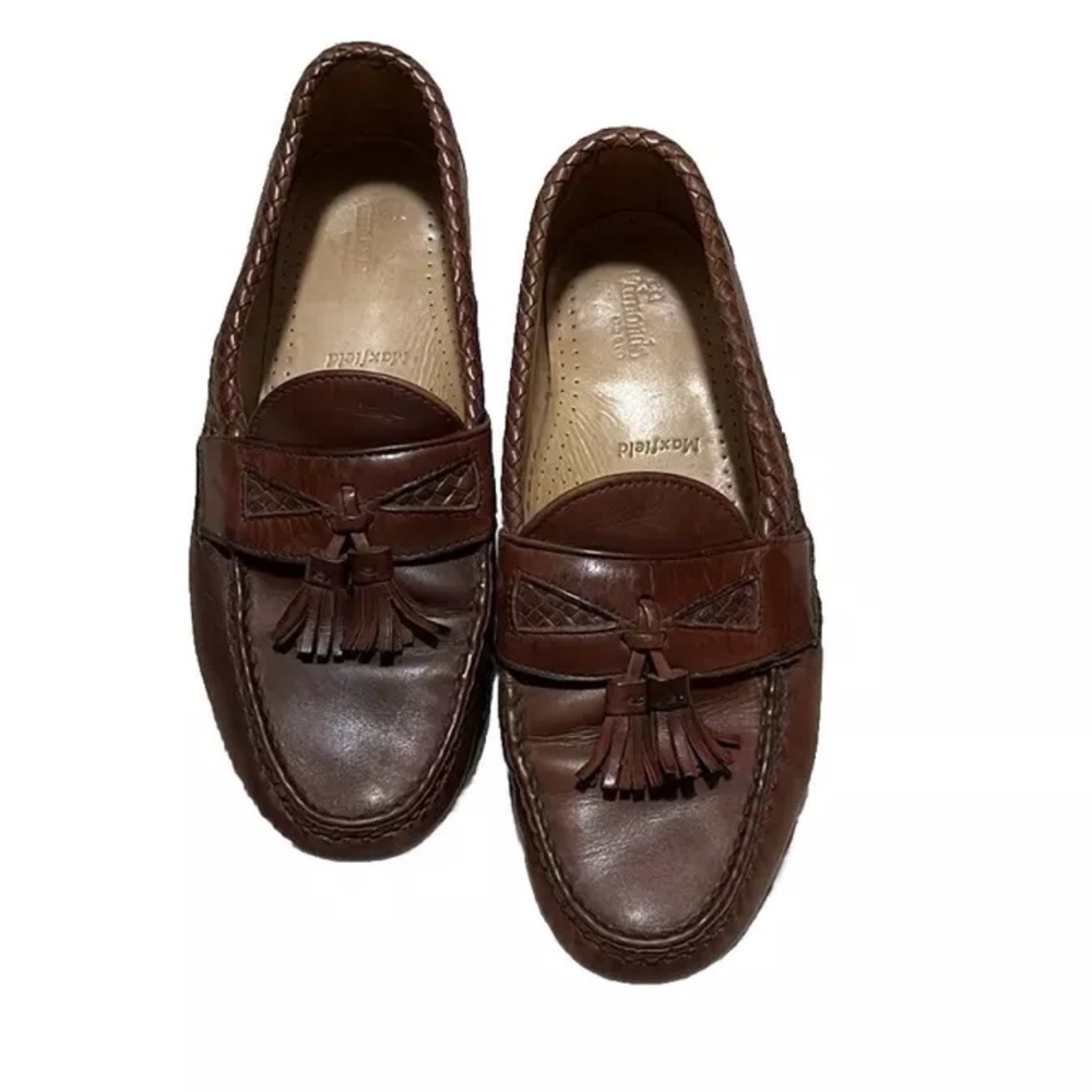 Allen Edmonds Maxfield Men's brown leather Tassel Loafer 8.5D